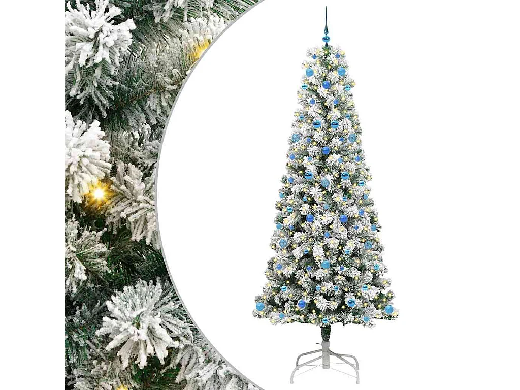 Albero di Natale artificiale con rami incernierati 240 cm