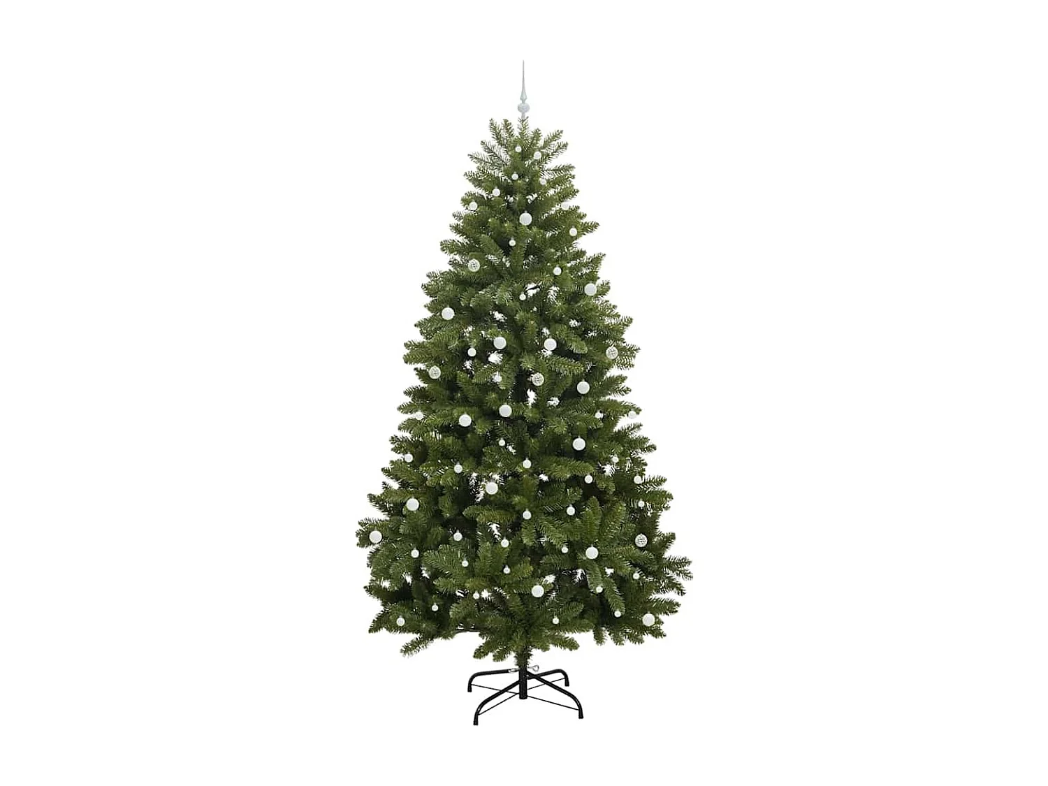 Sapin de Noël artificiel avec 300 LED Vert 300 cm PVC et métal