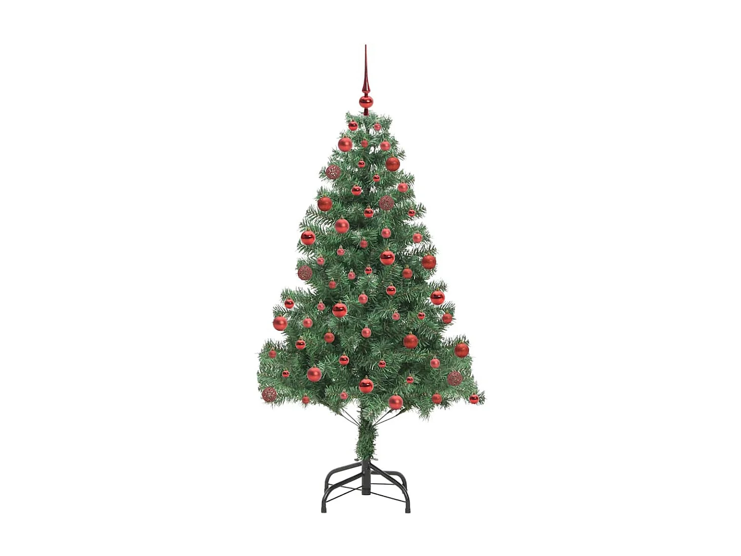 Sapin de Noël avec 300 LED avec support Vert 180 cm PVC