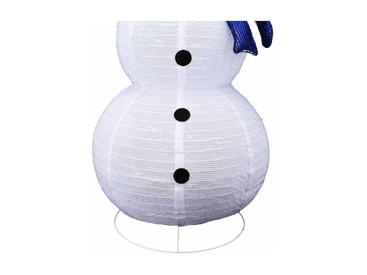 Famille de bonhommes de neige de Noël 3 pcs Blanc chaud