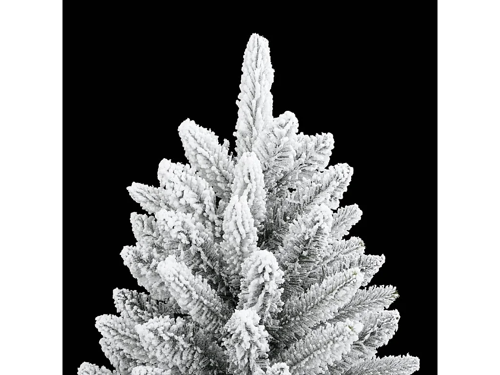 Sapin de Noël artificiel avec neige floquée 240 cm PVC et PE