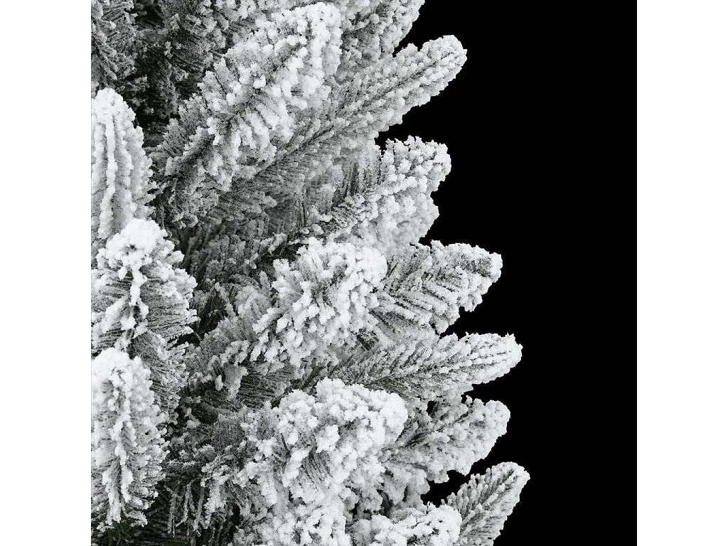 Kunstkerstboom met gevlokte sneeuw 240 cm PVC en PE
