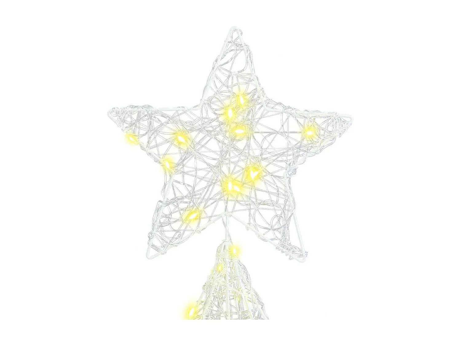 Sapin de Noël avec 240 LED Blanc chaud 180 cm Acrylique