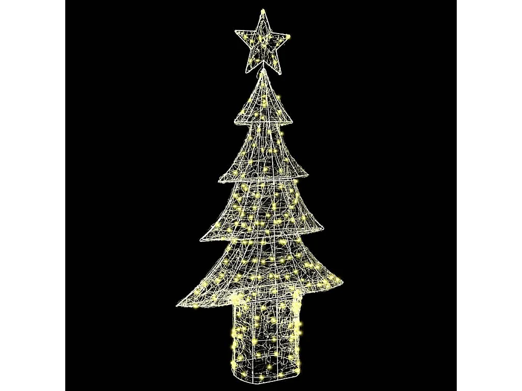 Kerstboom met 240 LED's Warm wit 180 cm Acryl