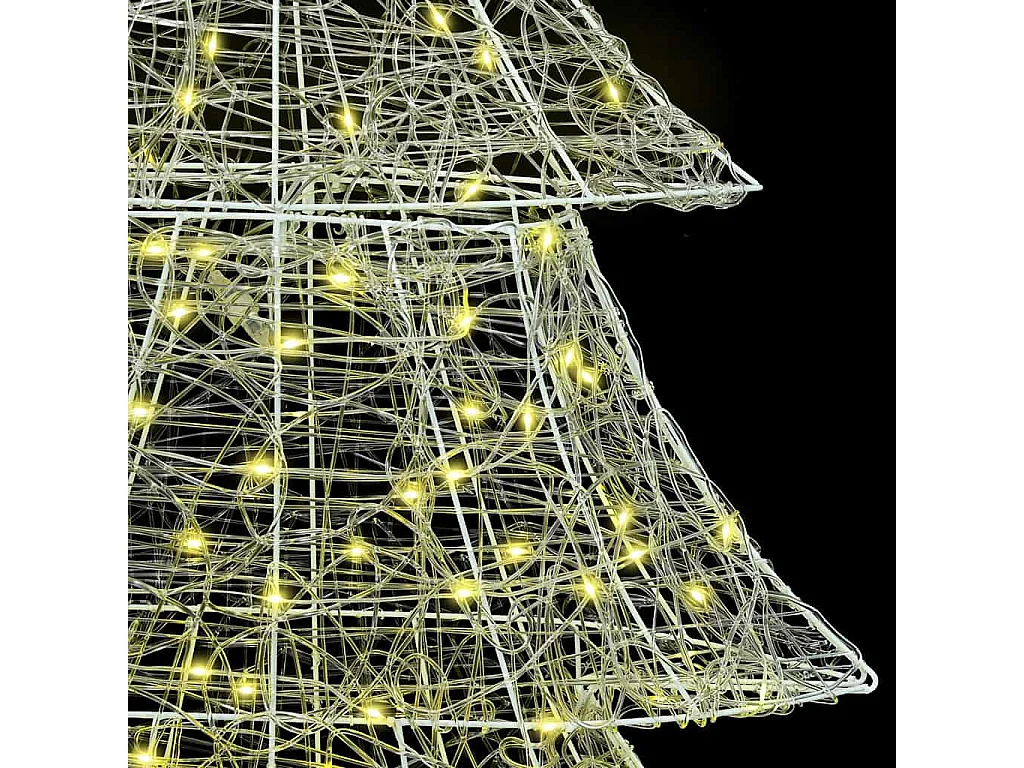 Kerstboom met 240 LED's Warm wit 180 cm Acryl