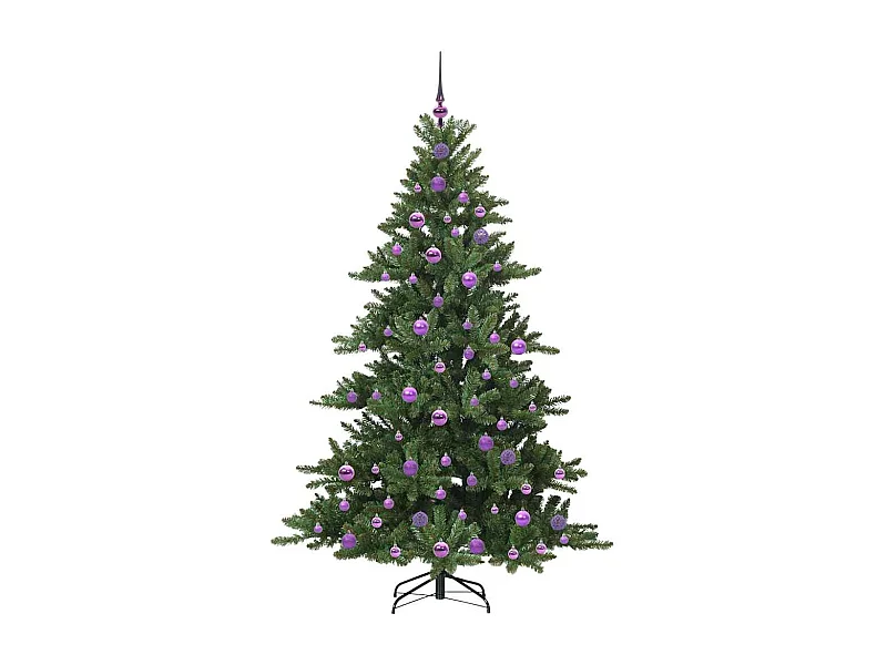 Albero di Natale artificiale con rami articolati 180 cm PVC