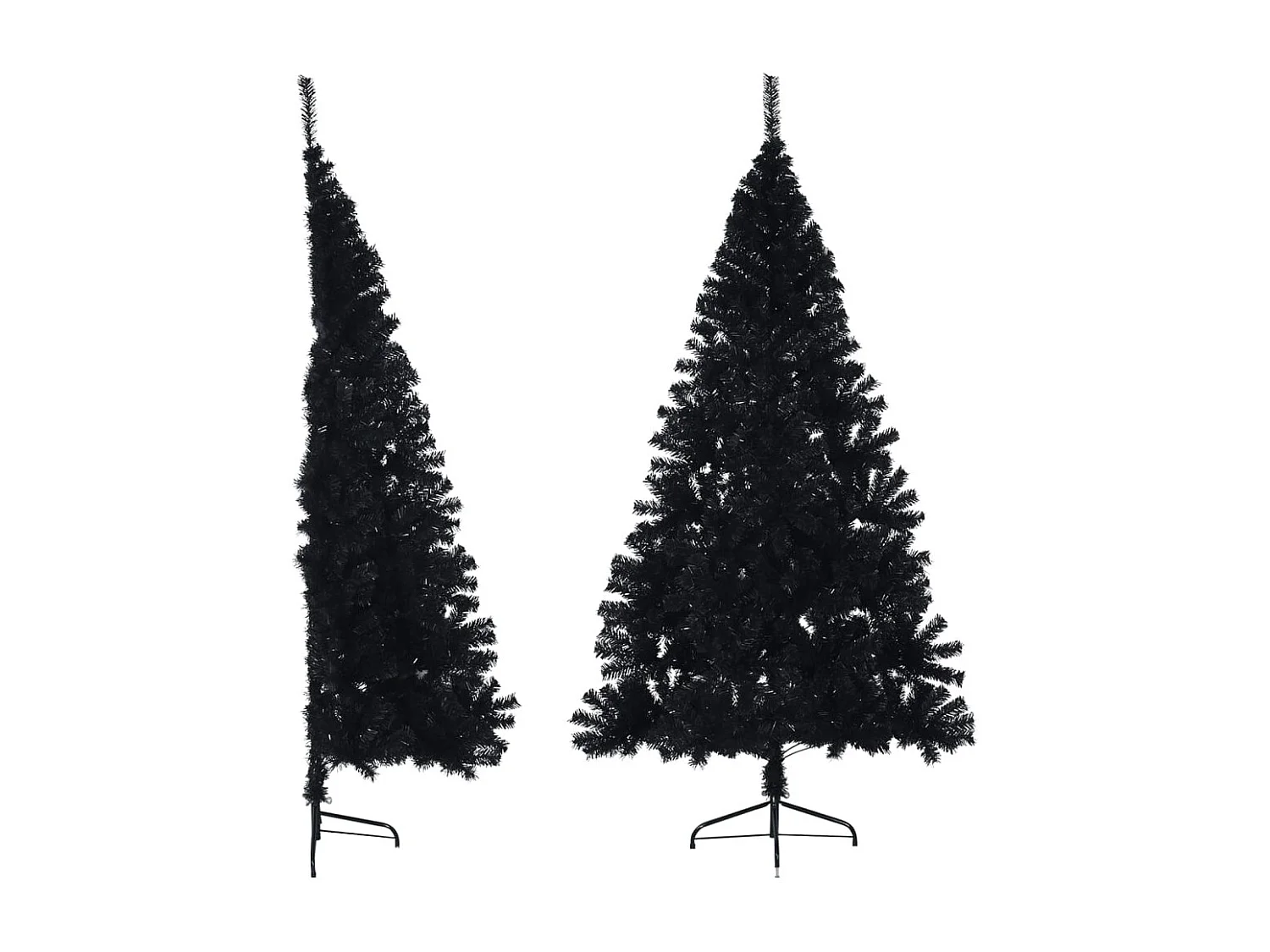 Albero di Natale artificiale con supporto nero 180 cm in PVC
