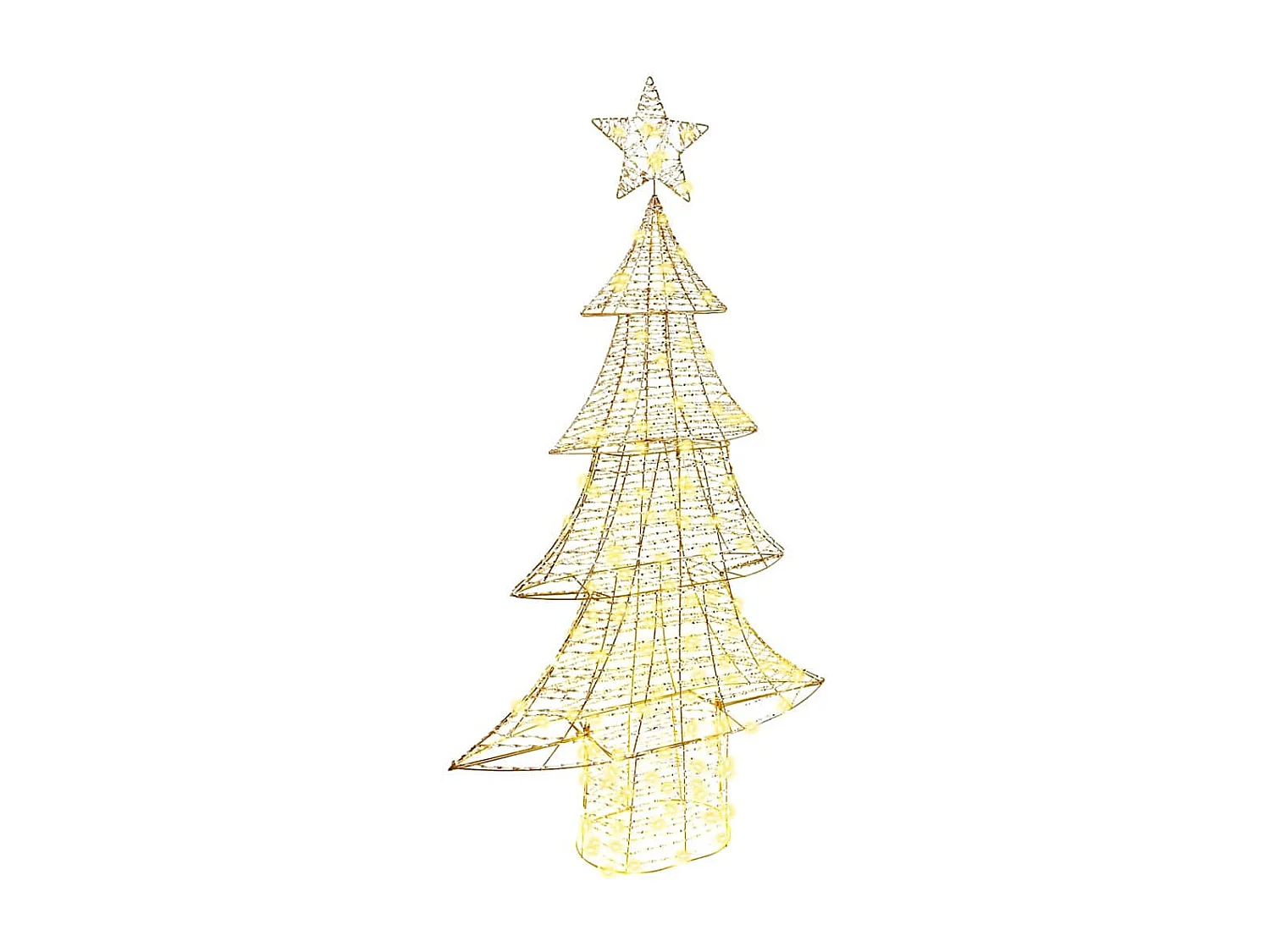 Sapin de Noël avec 160 LED Blanc chaud 150 cm PET