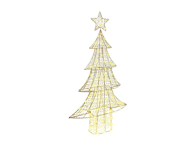 Sapin de Noël avec 160 LED Blanc chaud 150 cm PET
