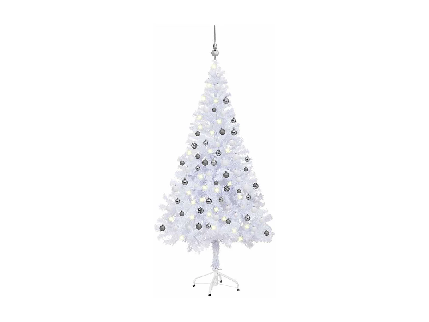 Albero di Natale artificiale preilluminato/palline 180 cm 620 rami