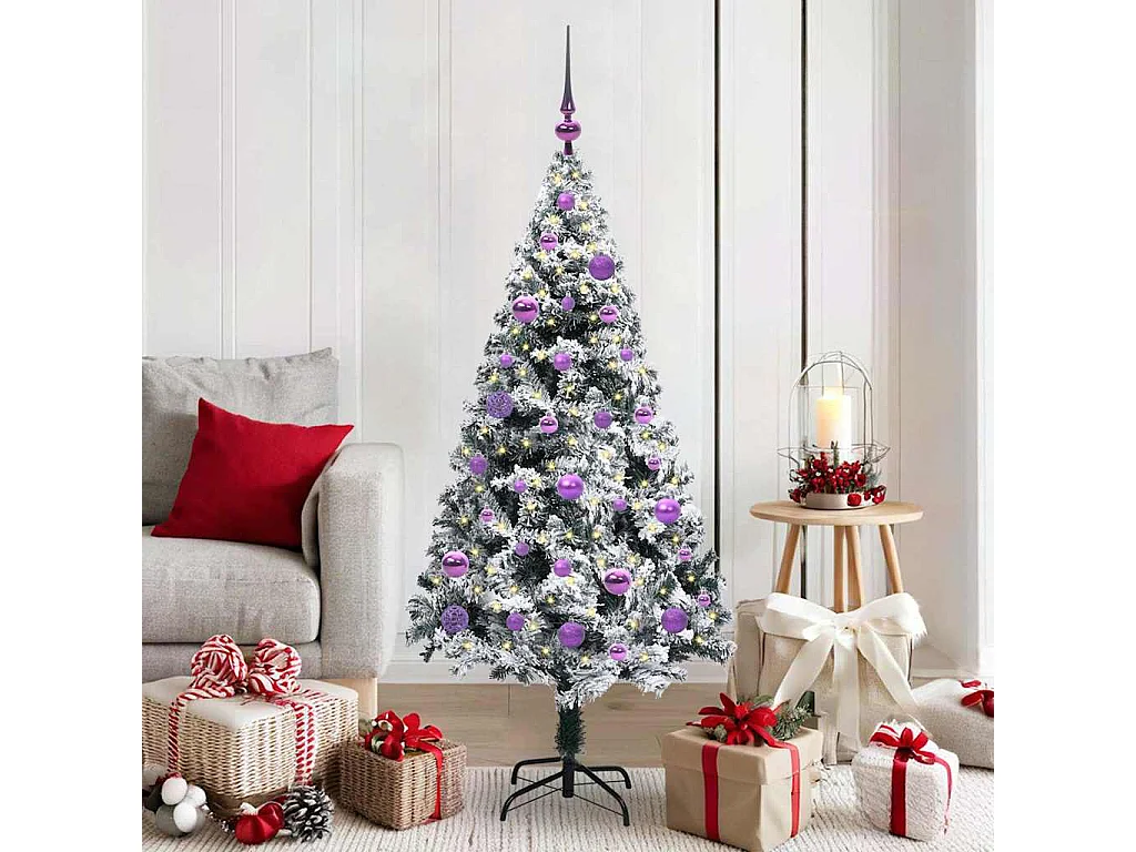 Sapin de Noël artificiel Vert 150 cm PVC, Acier et Plastique