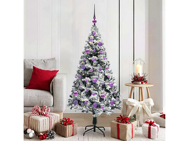 Albero di Natale artificiale verde 150 cm PVC, acciaio e plastica