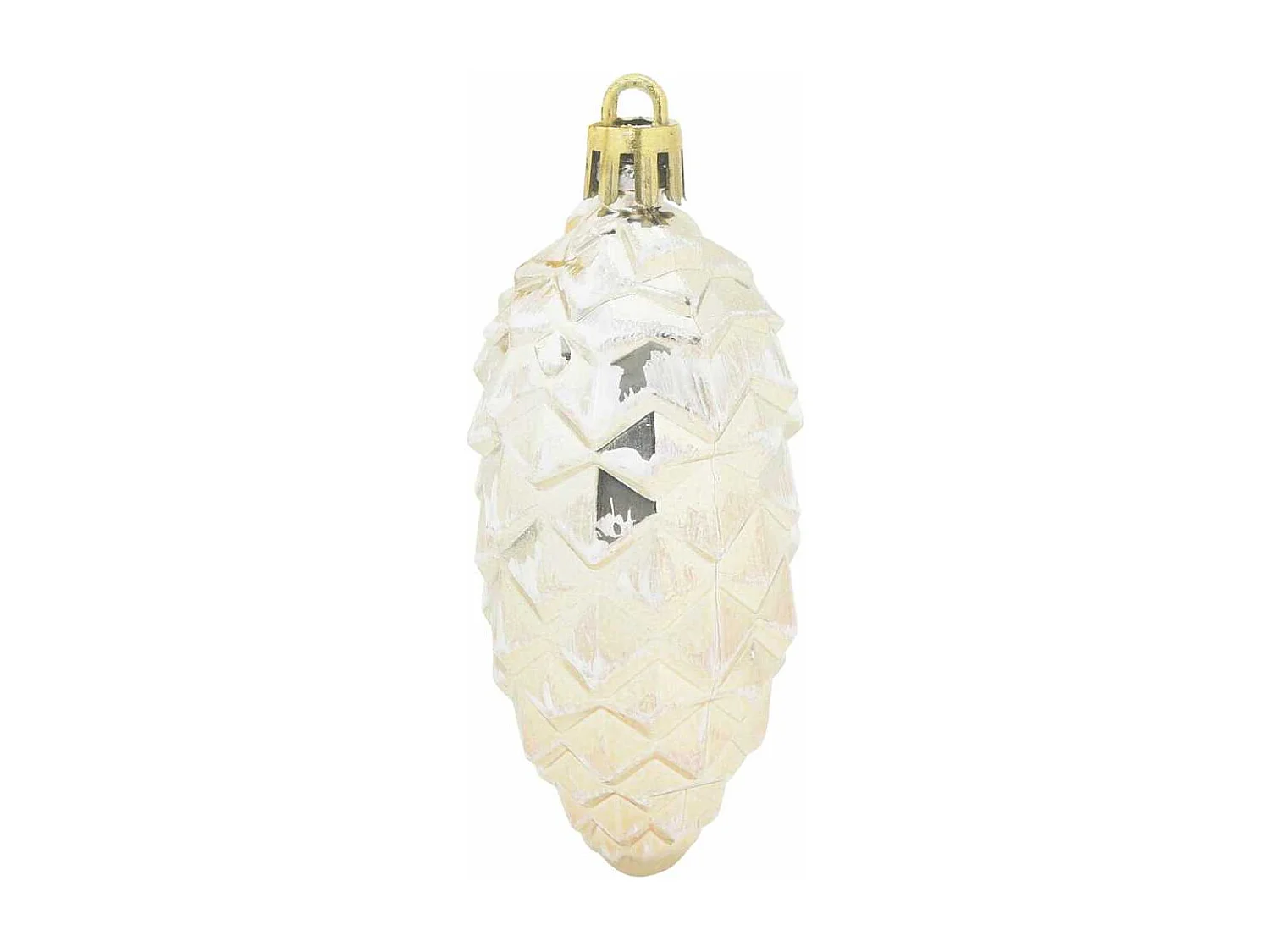 Boule de Pomme de Pin de Noël 40 pcs Champagne