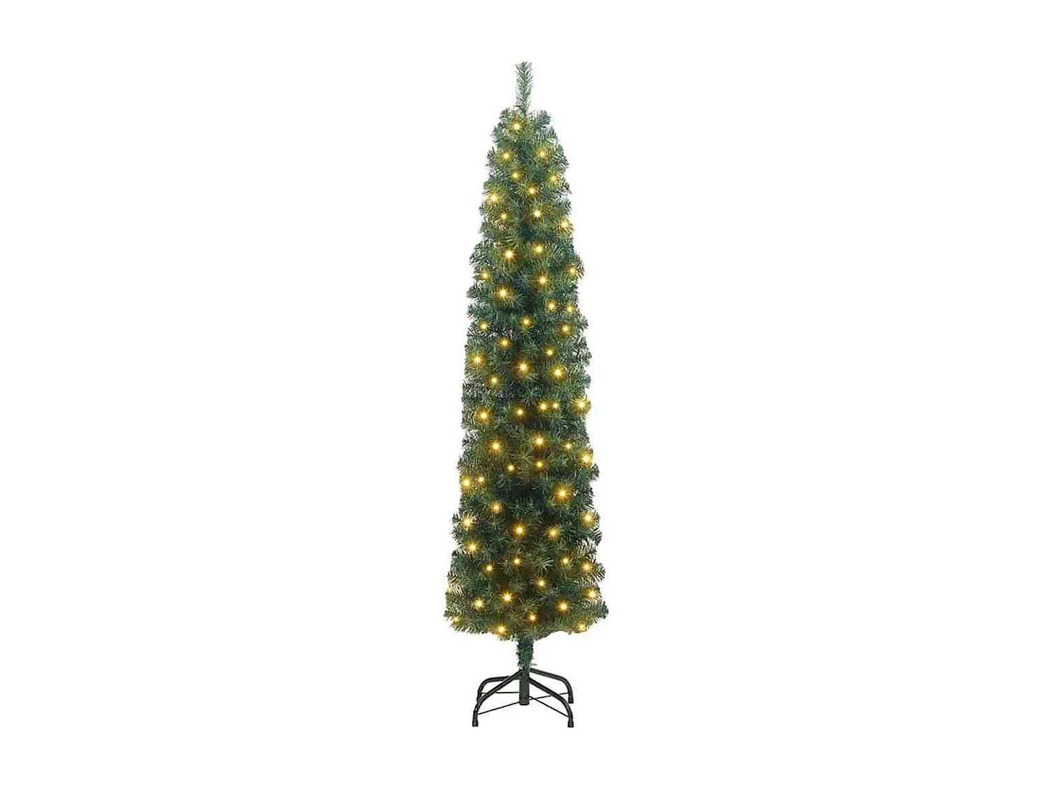 Kunstkerstboom Groen 180 cm PVC en staal en kunststof