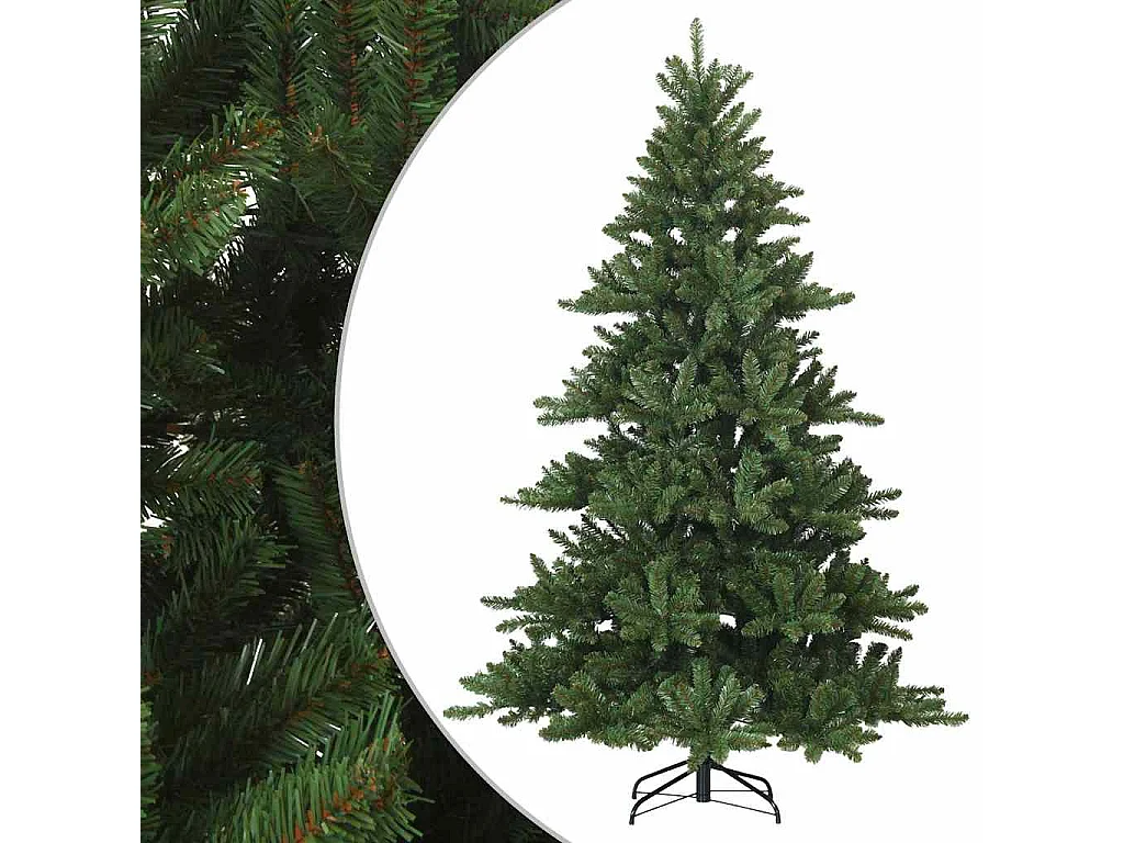 Albero di Natale artificiale con rami incernierati verde 180 cm