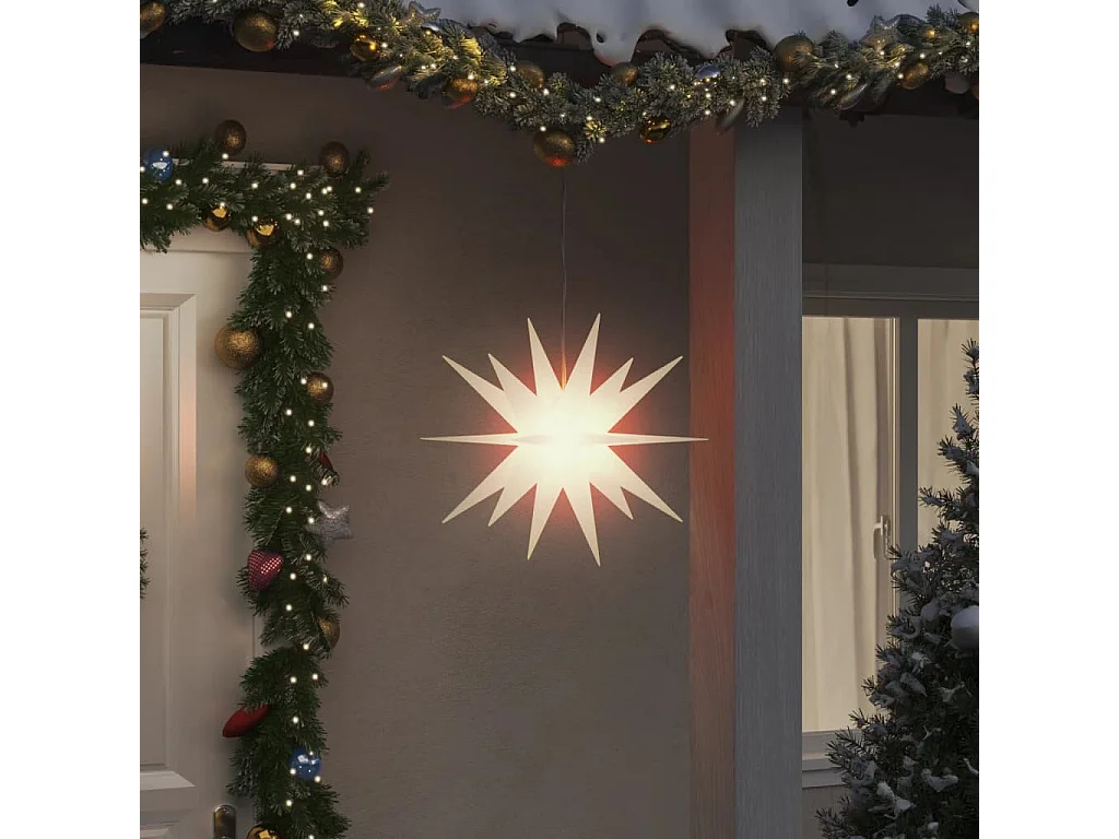 Lumière de Noël avec LED pliable blanc 43 cm
