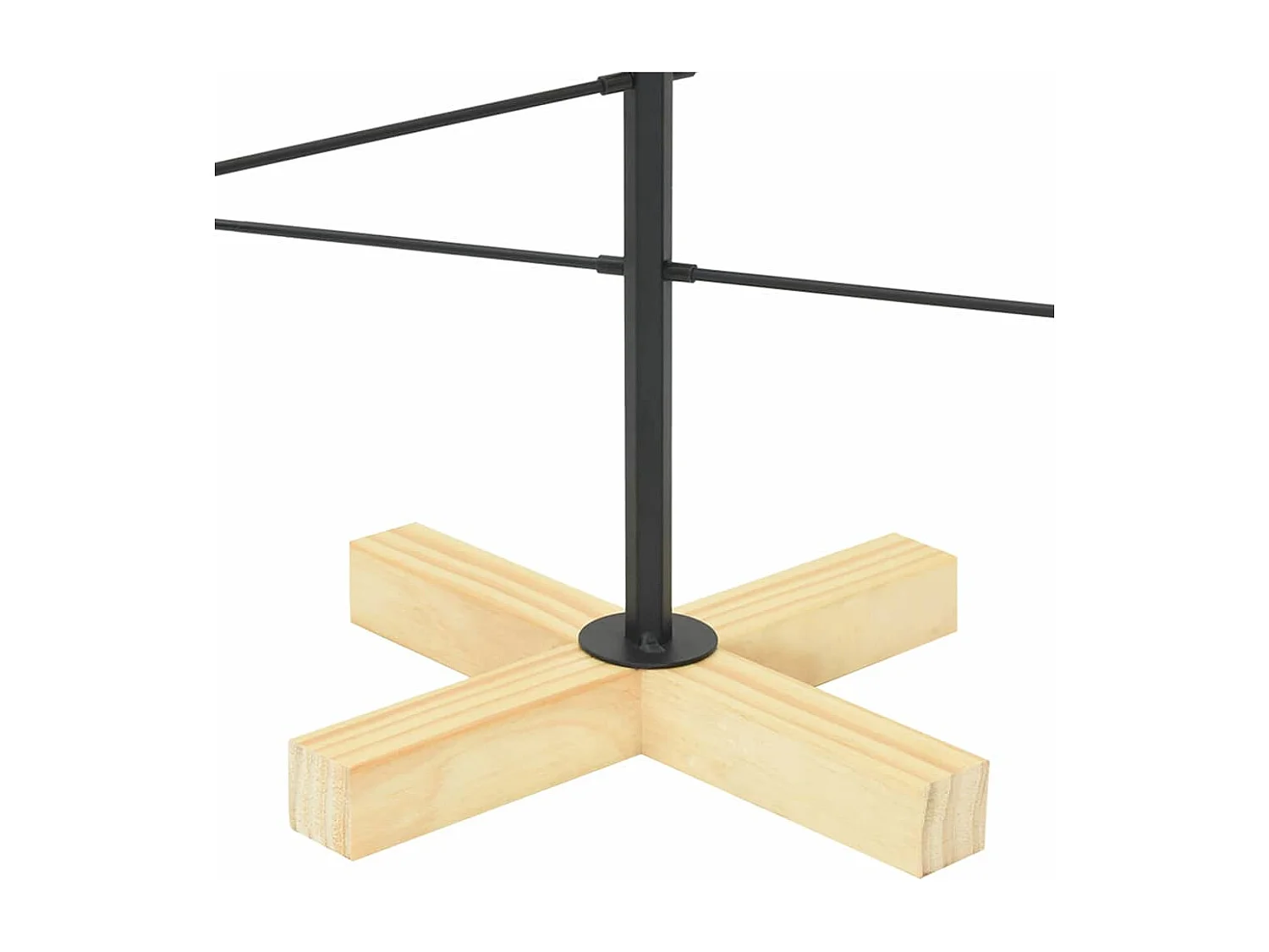 Arbre de Noël en métal Noir 90 cm Acier peint par poudre