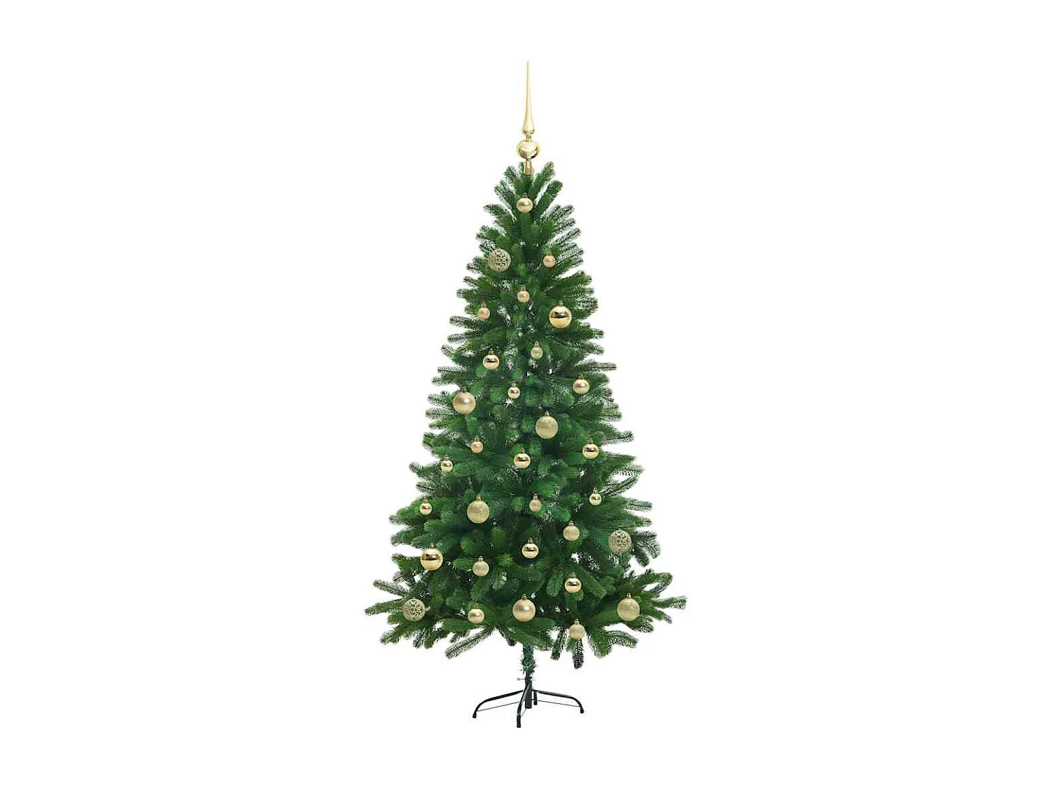 Kerstboom met 150 LED's met standaard Groen 150 cm PE