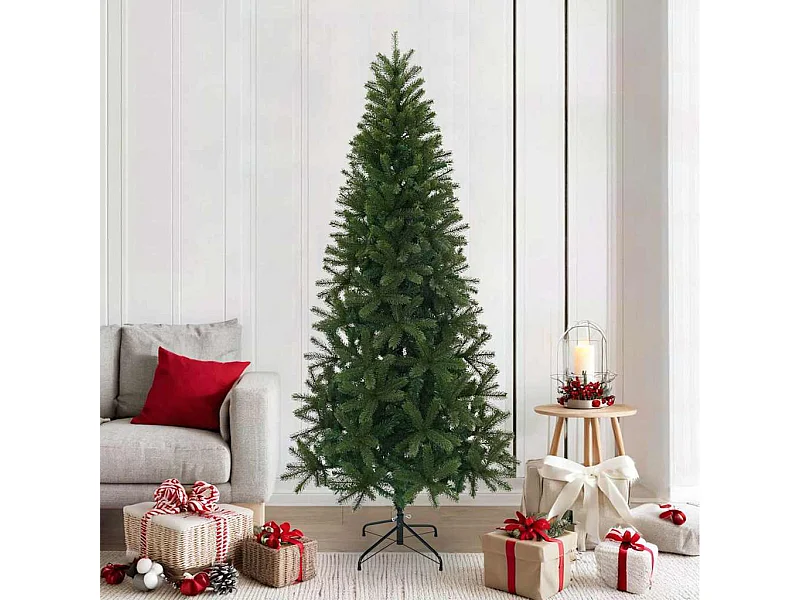 Albero di Natale artificiale Verde 210 cm PVC, PE e acciaio