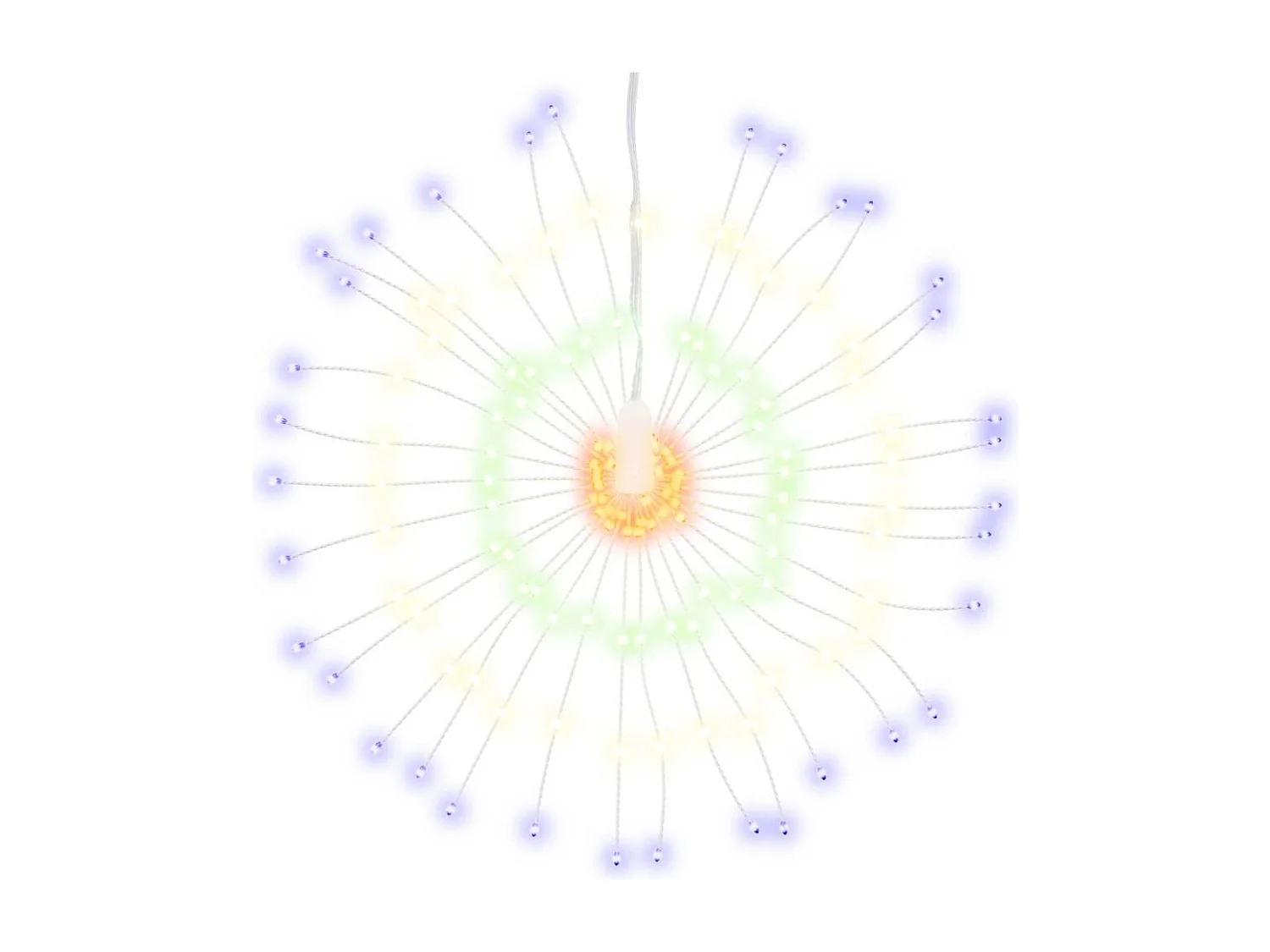 Luci di Natale a stella 140 LED multicolore 17 cm