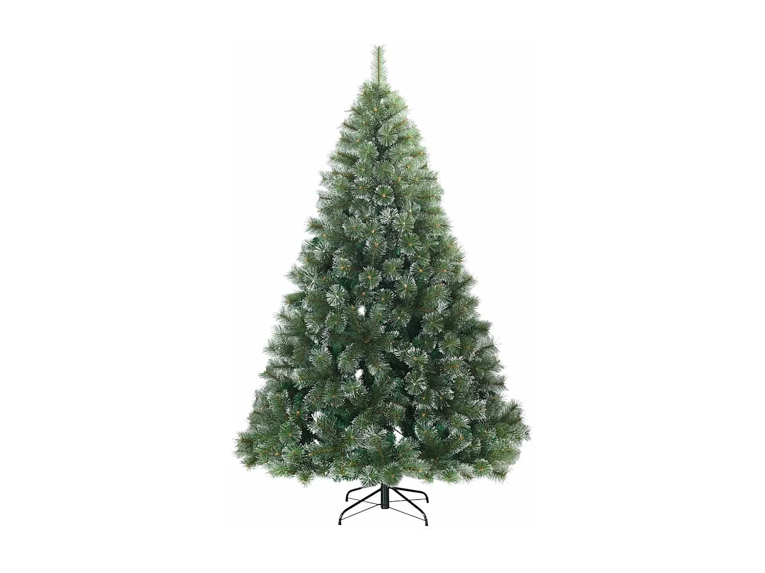 Albero di Natale artificiale con 300 LED Verde 180 cm PE e PVC