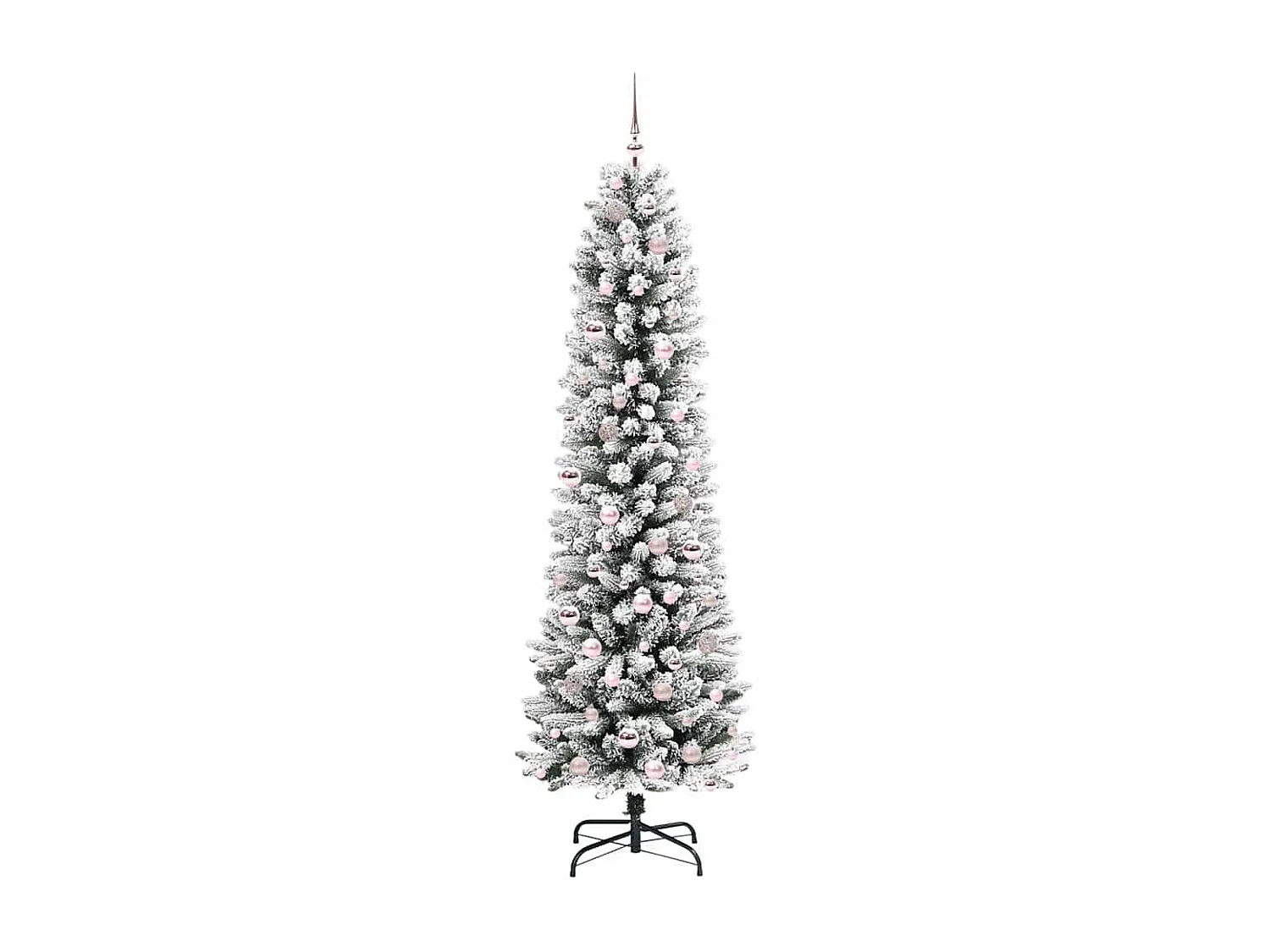 Sapin de Noël artificiel avec 300 LED Vert et blanc 210 cm