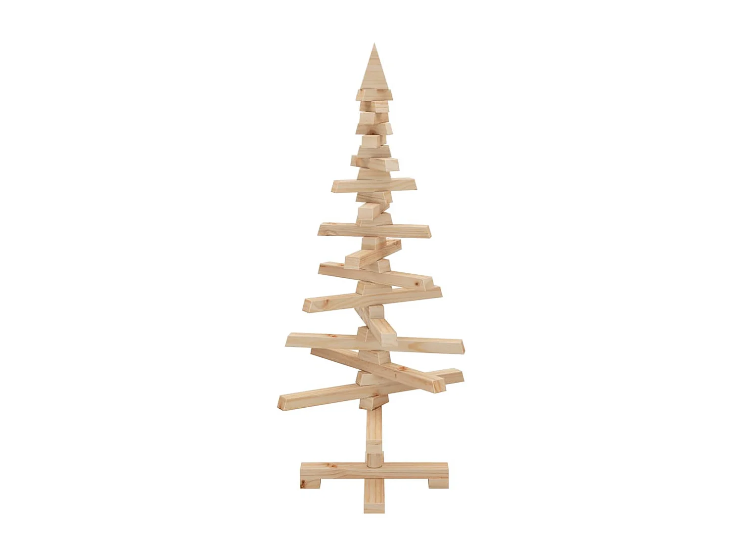 Houten kerstboom ter decoratie 90 cm massief grenenhout
