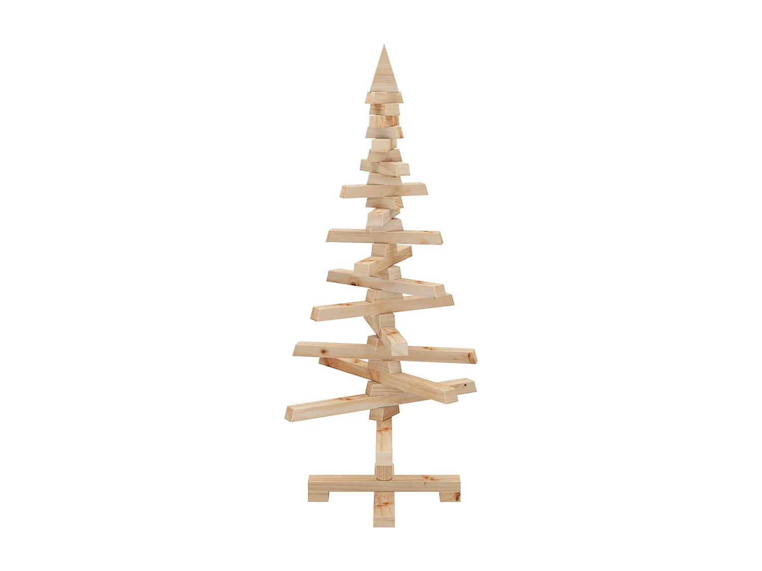 Houten kerstboom ter decoratie 90 cm massief grenenhout