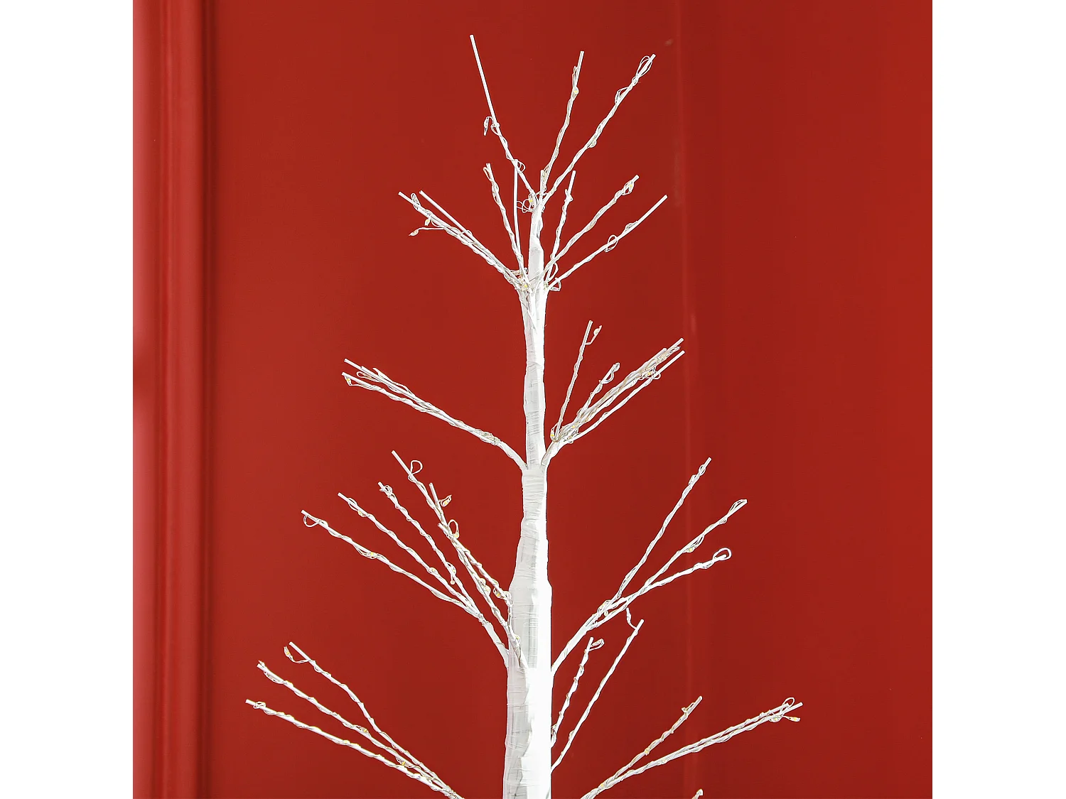 Sapin de Noël LED avec 810 lumières, 180 cm, matériau plastique, blanc (26 x 26 x 180 cm)