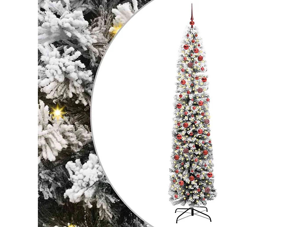 Kunstkerstboom Groen 240 cm PVC en staal en kunststof