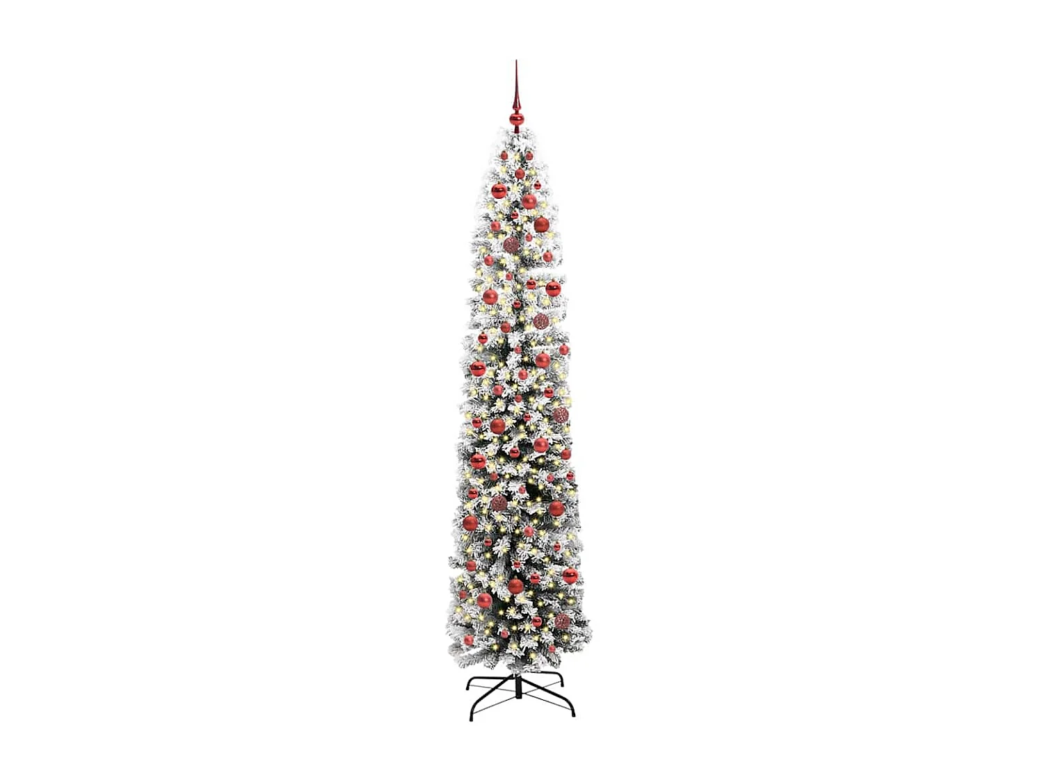Kunstkerstboom Groen 240 cm PVC en staal en kunststof