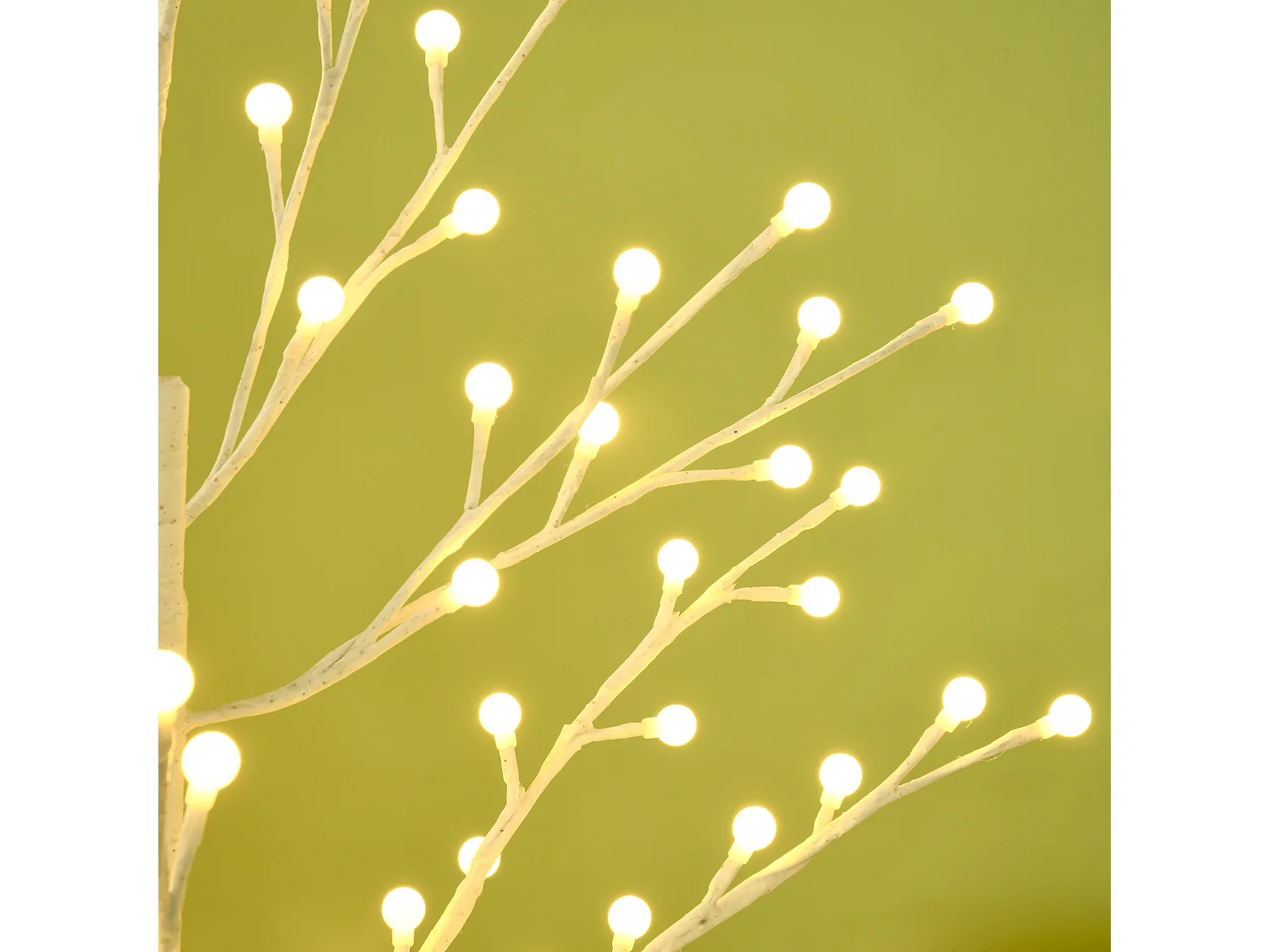 Arbre lumineux 3D 150 cm, 120 LED blanc chaud, 3 niveaux de luminosité, pour la décoration de fêtes et de Noël (20 x 20 x 150 cm)