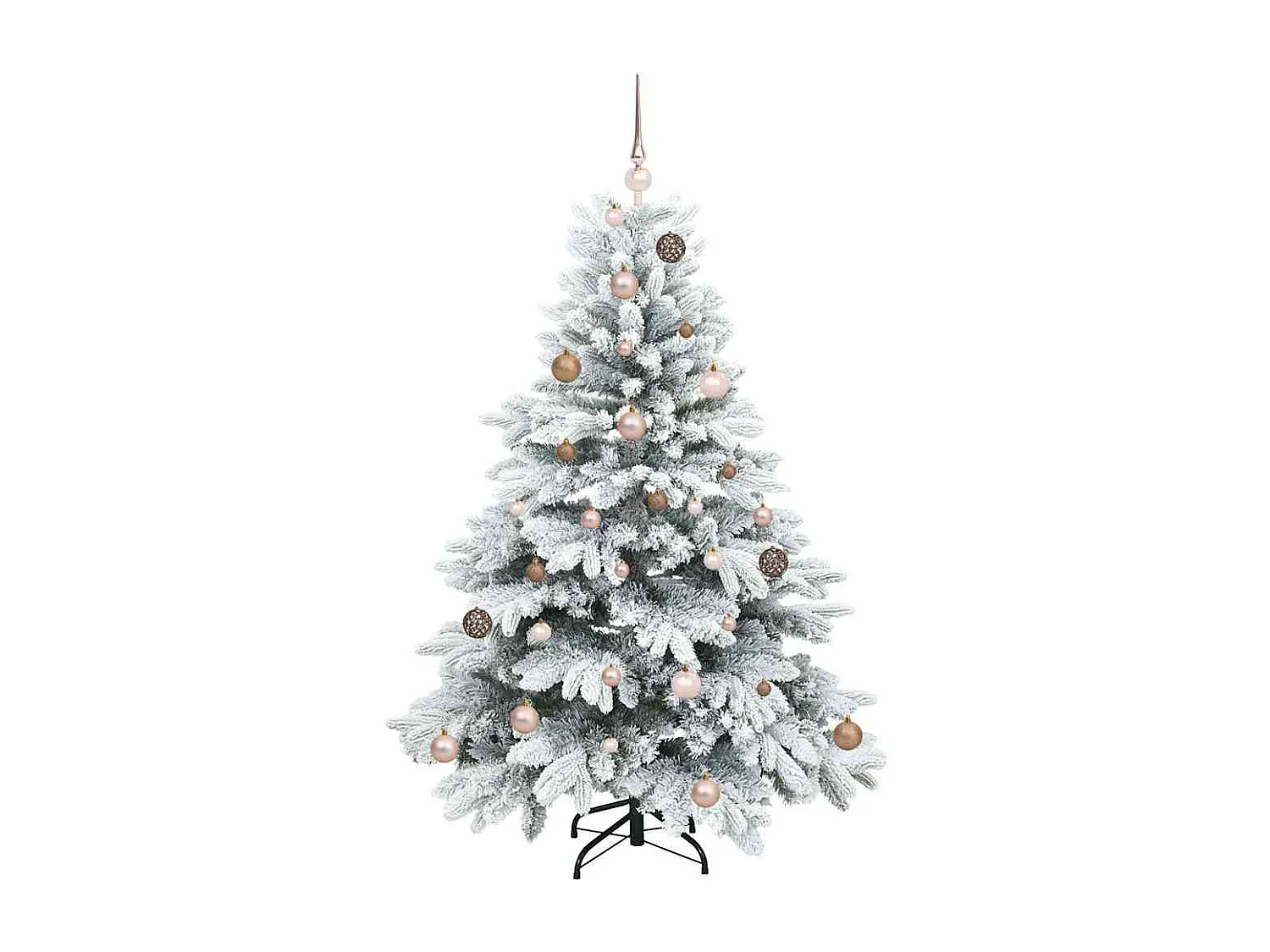 Albero di Natale artificiale con 150 LED Verde 150 cm PE e PVC