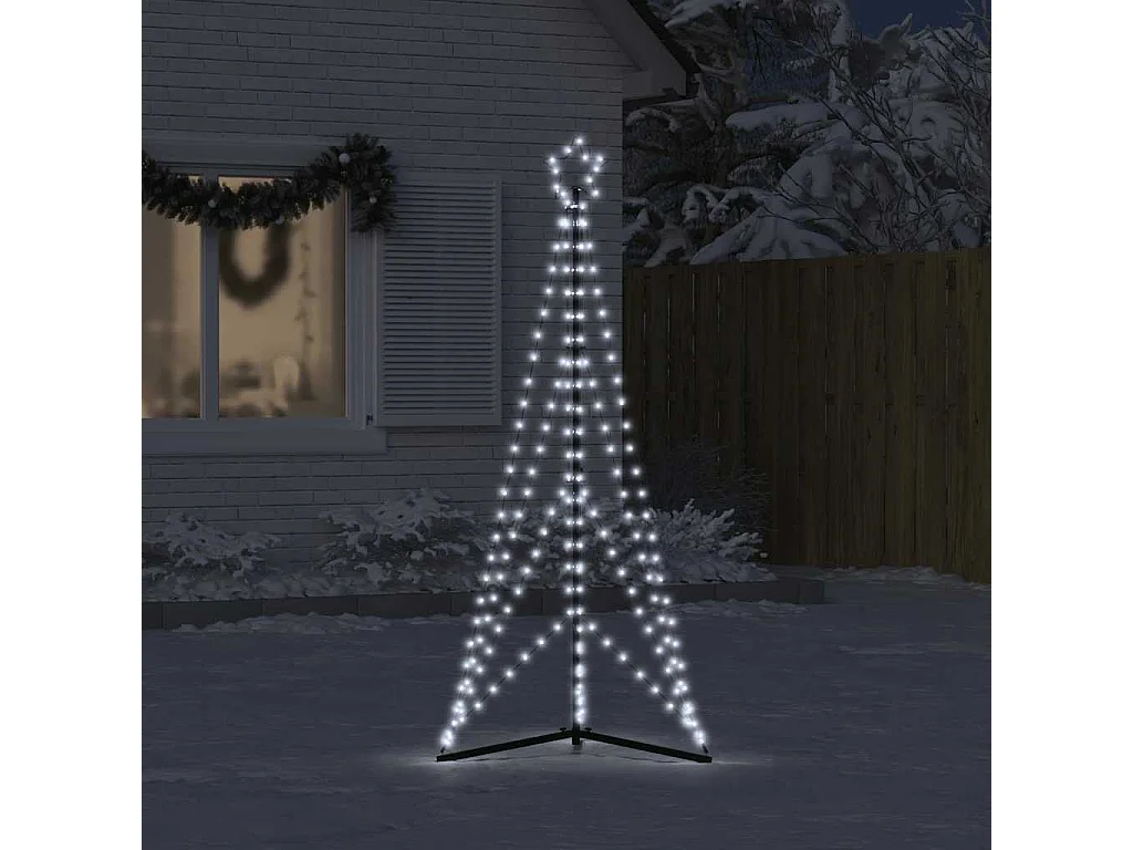 Sapin de Noël à LED 363 LED blanc froid 182 cm