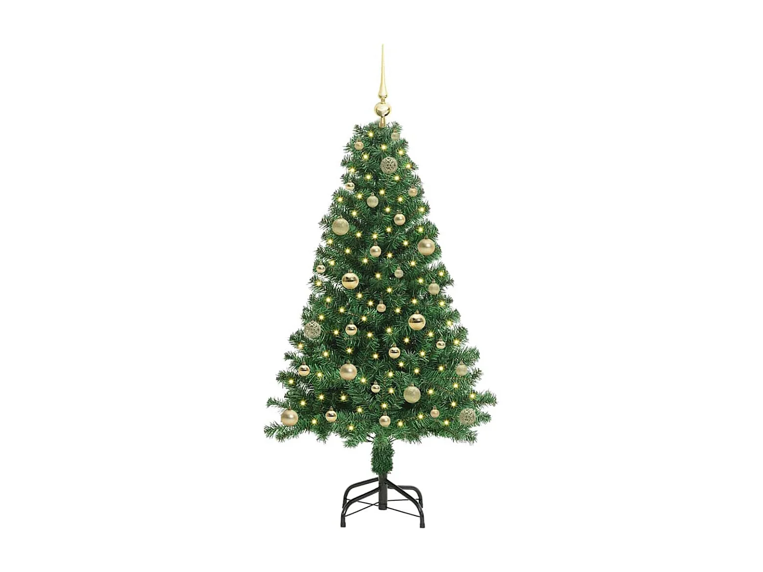 Sapin de Noël artificiel Vert 150 cm PVC, Acier et Plastique