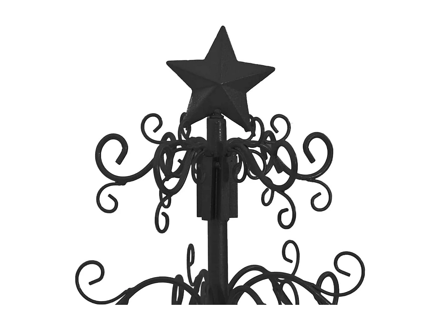 Arbre de Noël en métal Noir 60 cm Acier peint par poudre