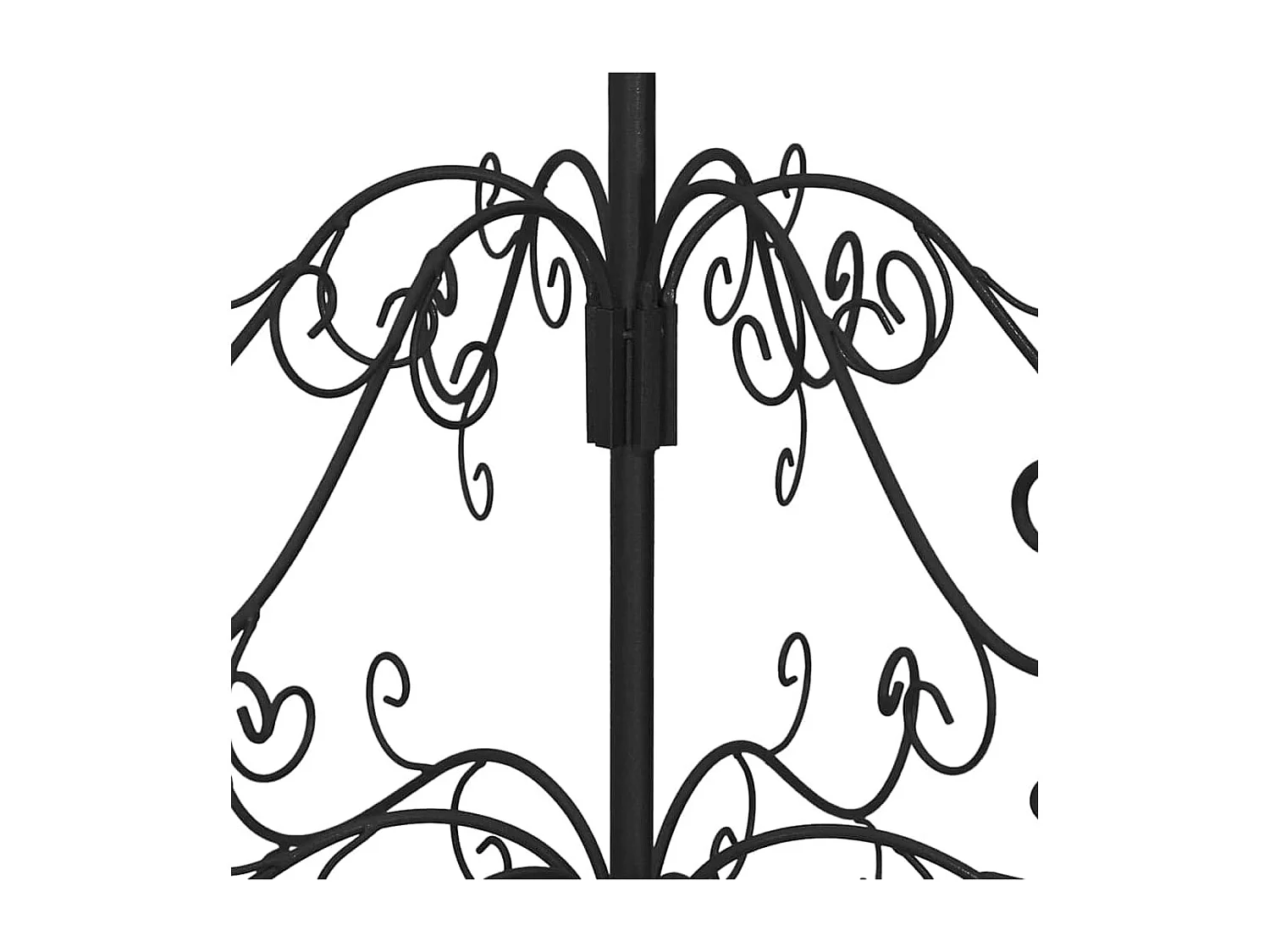 Arbre de Noël en métal Noir 60 cm Acier peint par poudre