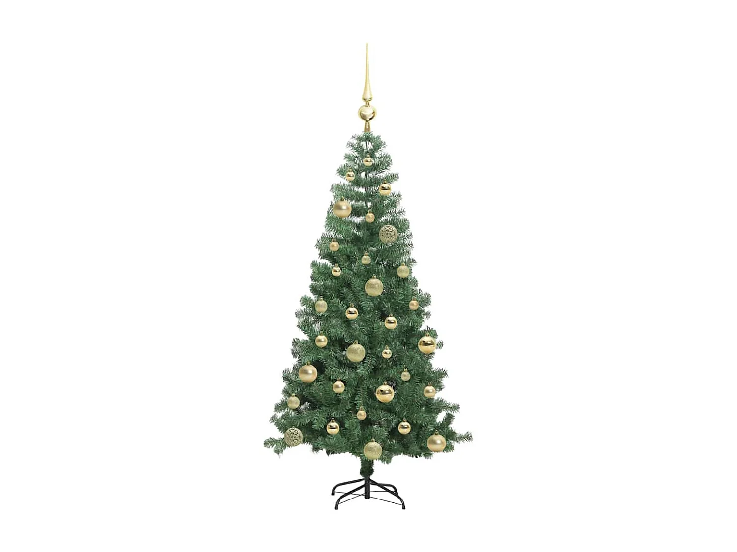 Sapin de Noël avec 150 LED avec support Vert 120 cm PVC