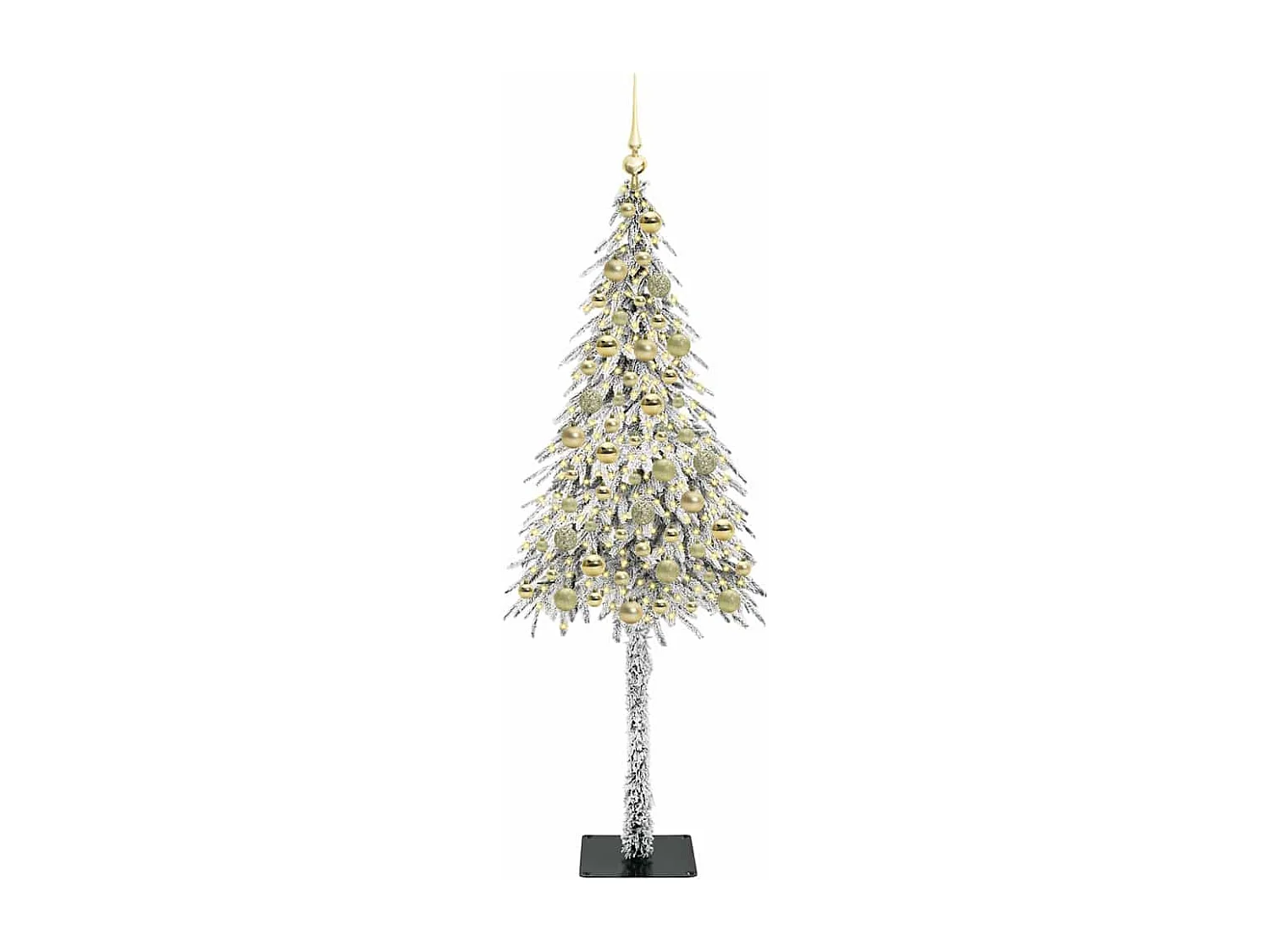 Sapin de Noël avec 300 LED Blanc 180 cm PE et Acier