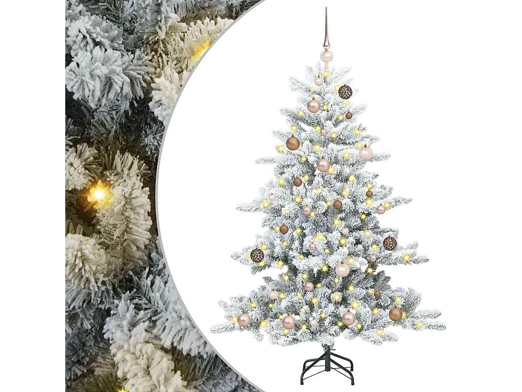 Albero di Natale artificiale con rami articolati 150 cm PVC