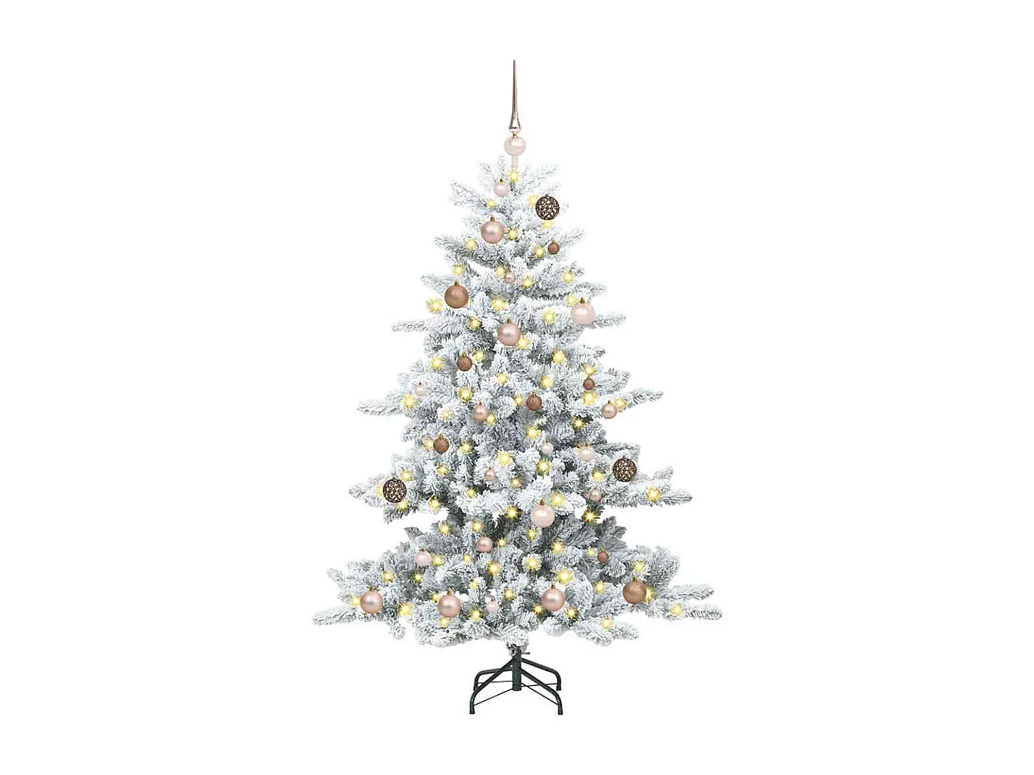 Albero di Natale artificiale con rami articolati 150 cm PVC