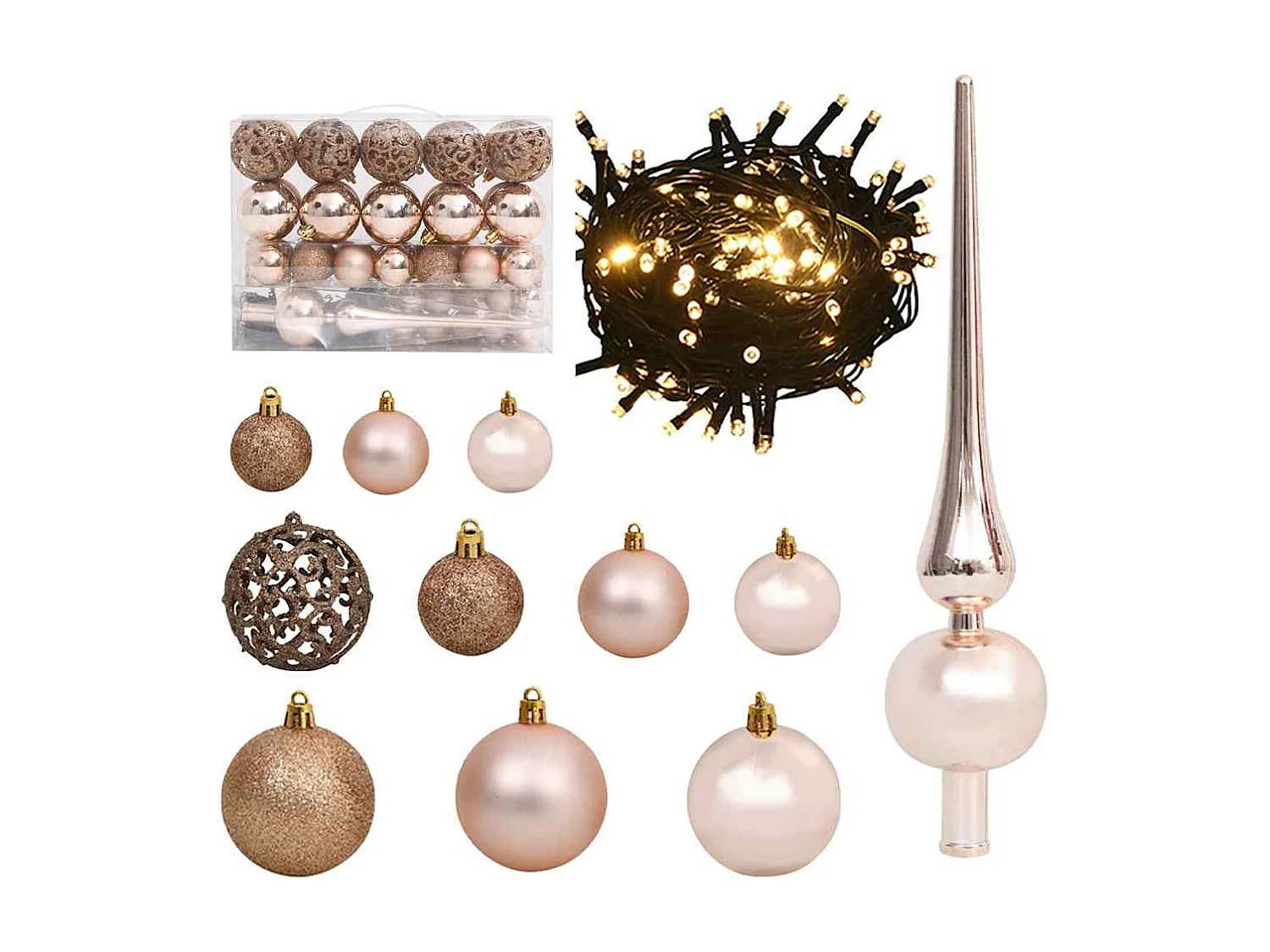 Albero di Natale artificiale con rami articolati 150 cm PVC