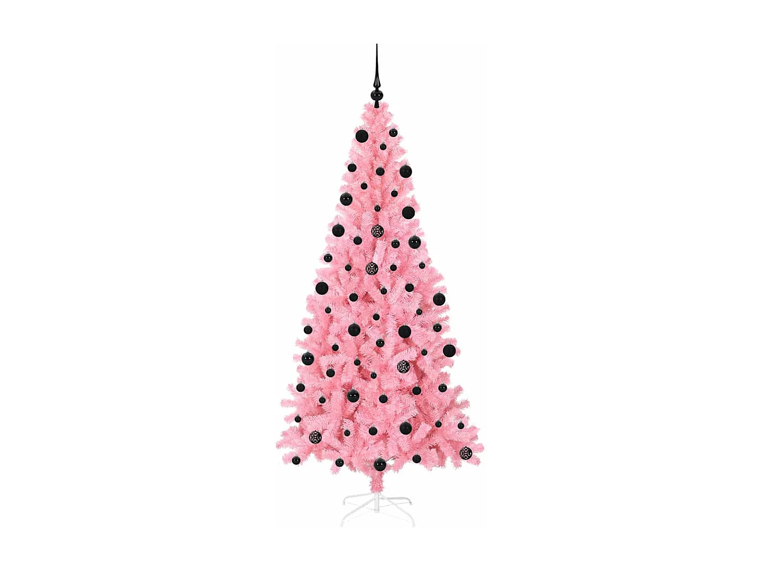 Kerstboom met 300 LED's met standaard Roze 210 cm PVC