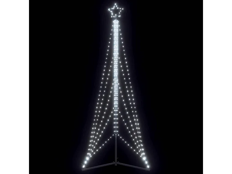 Sapin de Noël à LED 525 LED blanc froid 302 cm