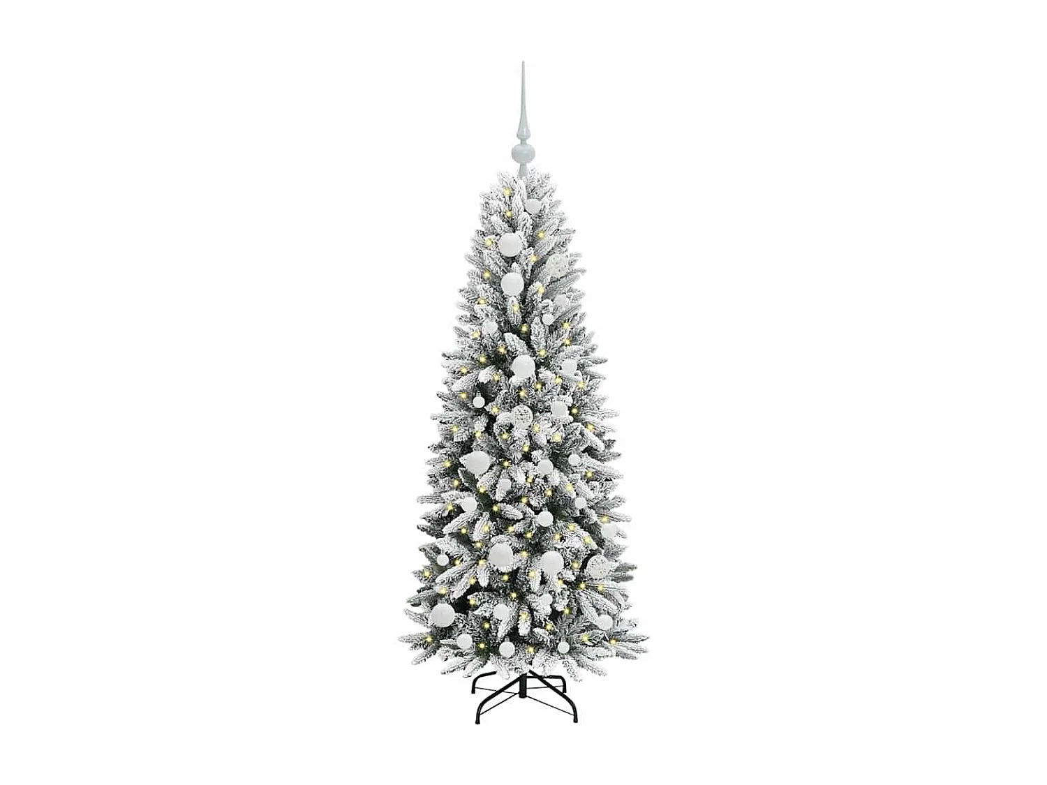 Albero di Natale artificiale con 150 LED Bianco 53 x 53 x 120 cm