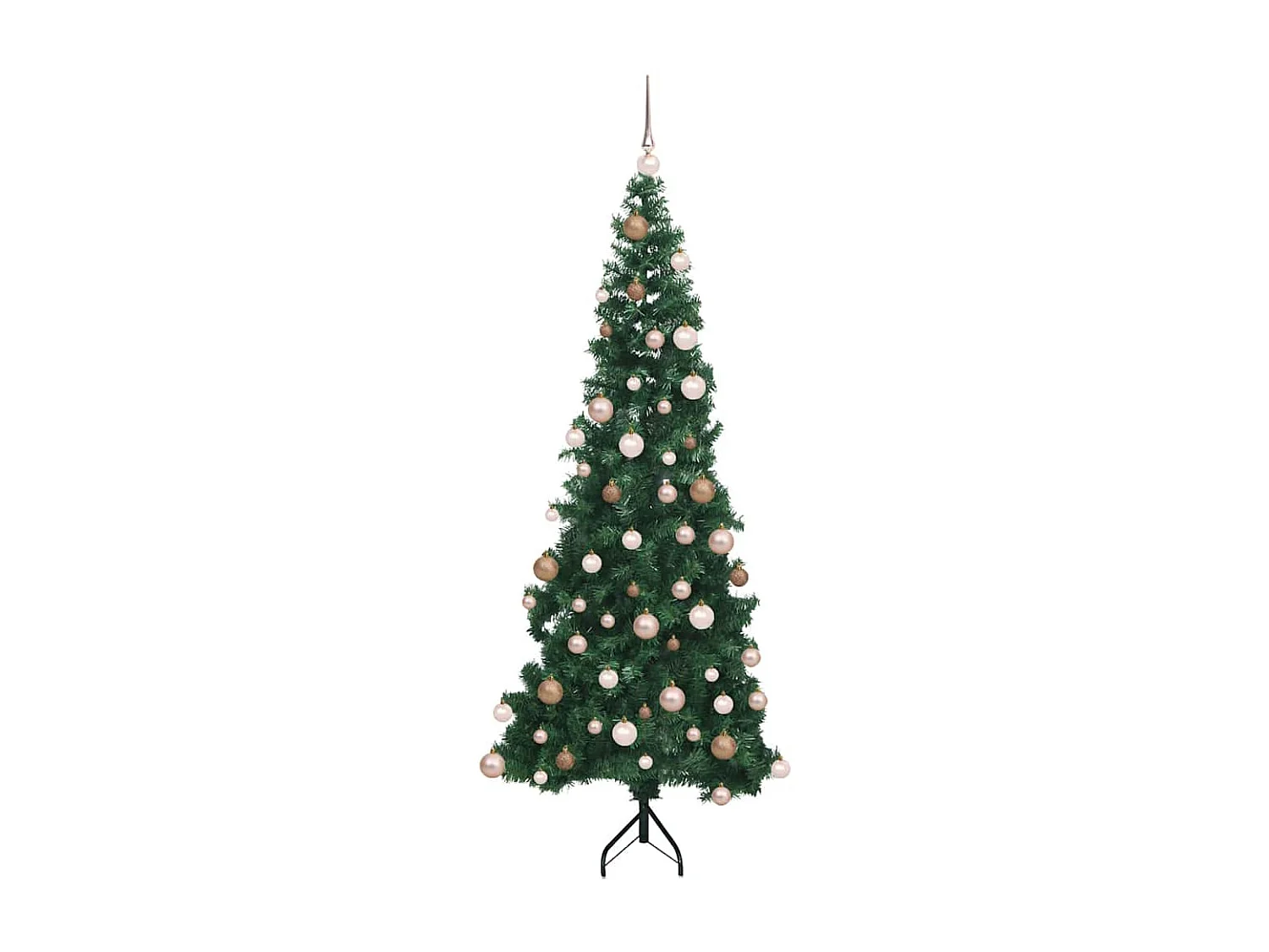 Arbre de Noël artificiel d'angle Vert 180 cm PVC et métal