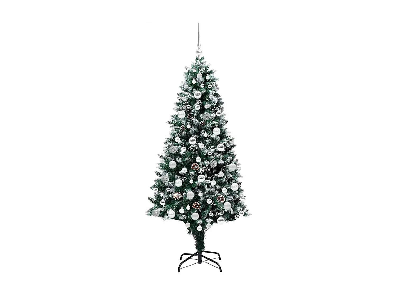 Kunstkerstboom Groen 180 cm PVC, Staal en Kunststof