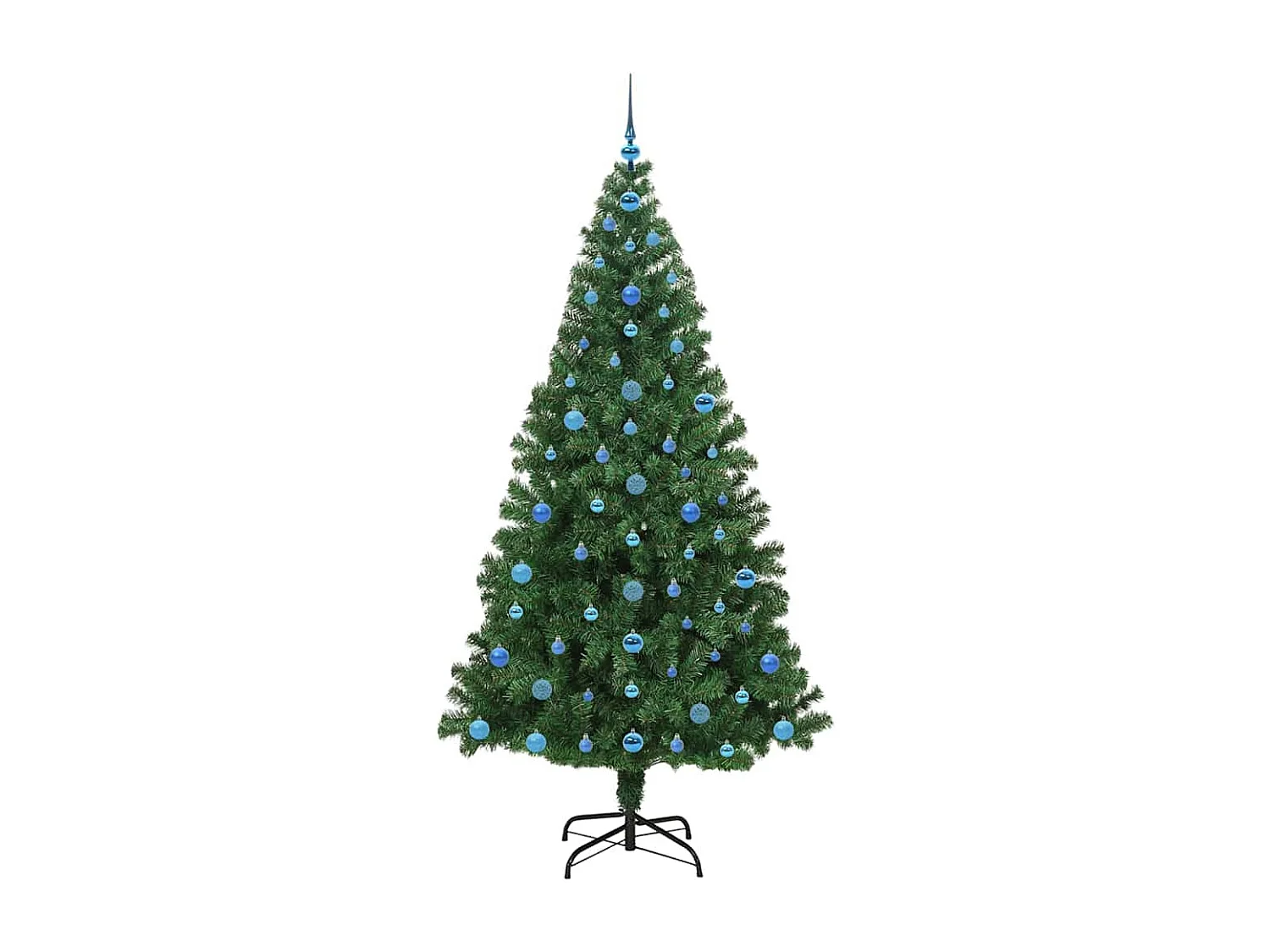 Albero di Natale artificiale verde 210 cm PVC, acciaio e plastica