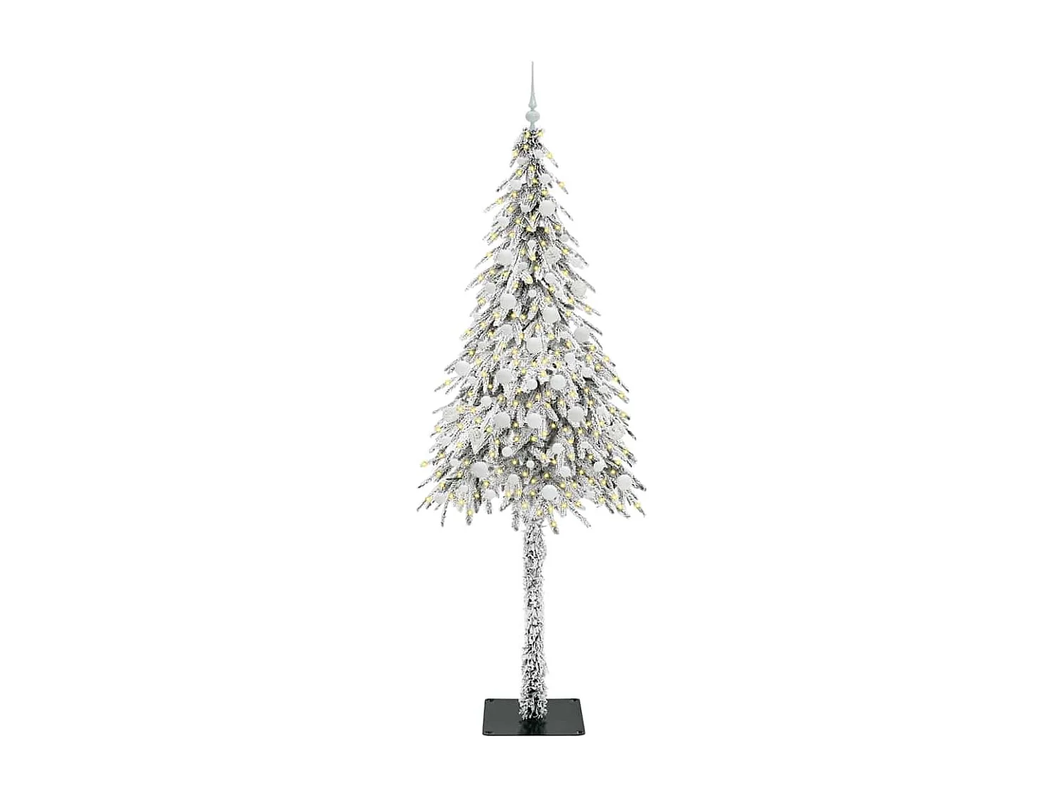 Sapin de Noël avec 300 LED Blanc 210 cm PE et Acier