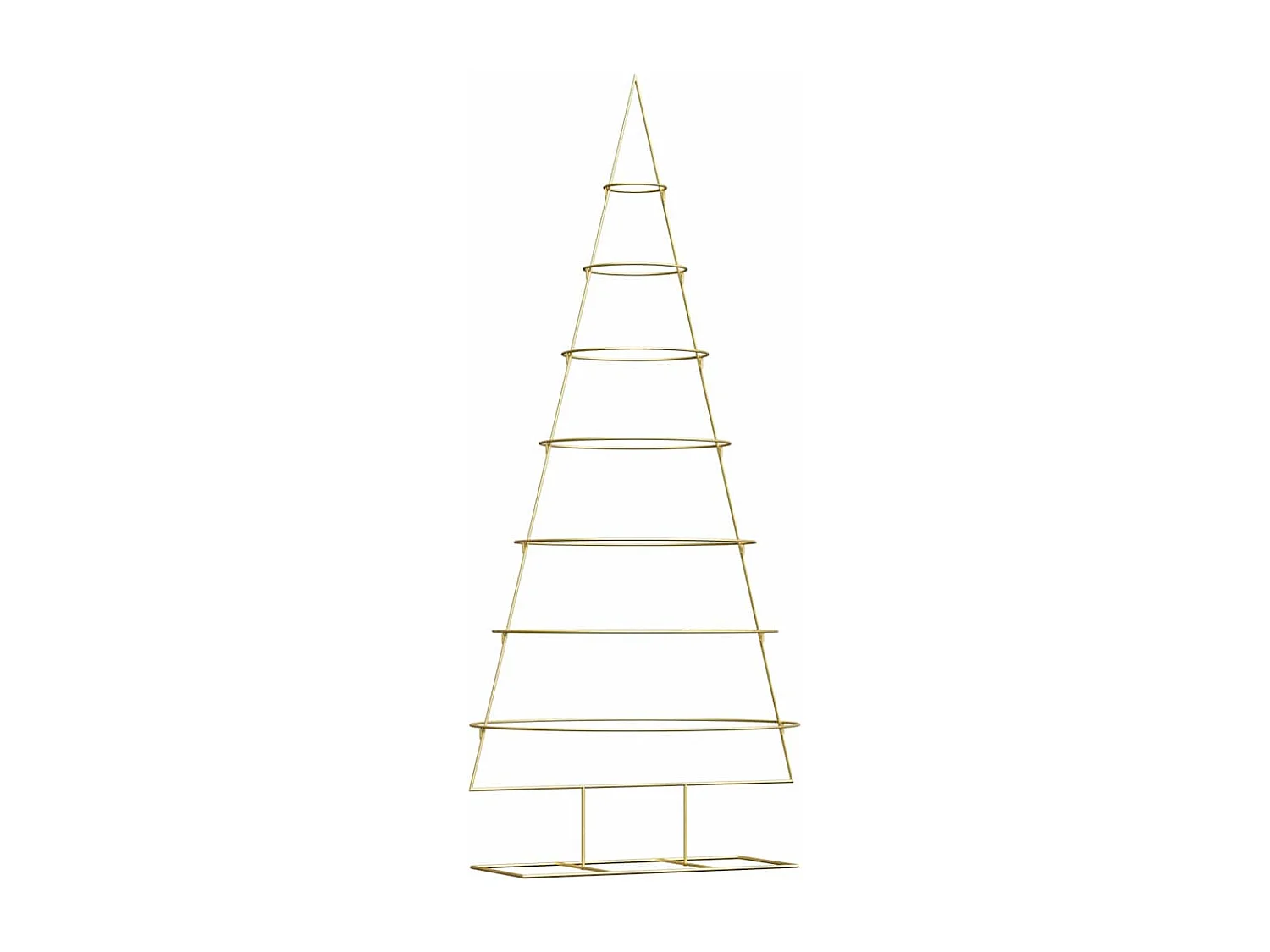 Weihnachtsbaum aus goldenem Metall, 210 cm, pulverbeschichteter Stahl